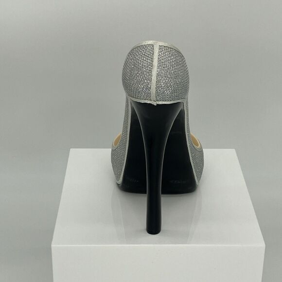 Silver Stiletto Wine Bottle Holder High Heel Shoe Bar Accessory Caddy Sparkle - Picture 4 of 9